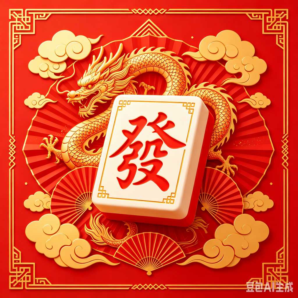 logo engrave mahjong tiles