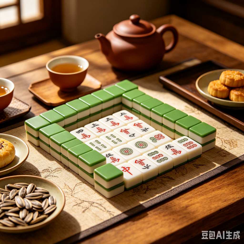 colorful mini mahjong tiles